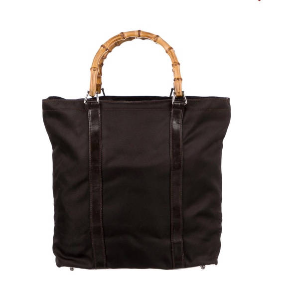 Gucci Handbags - EUC Gucci nylon bamboo tote